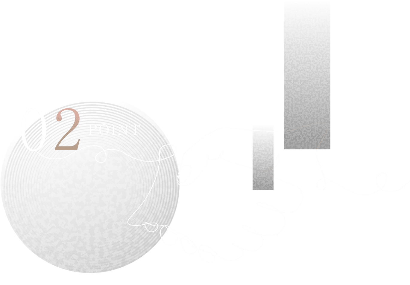 ポイント2、「濃密な交流設計」のイメージ。クローズアップした手同士が握手しているイメージが描かれている。