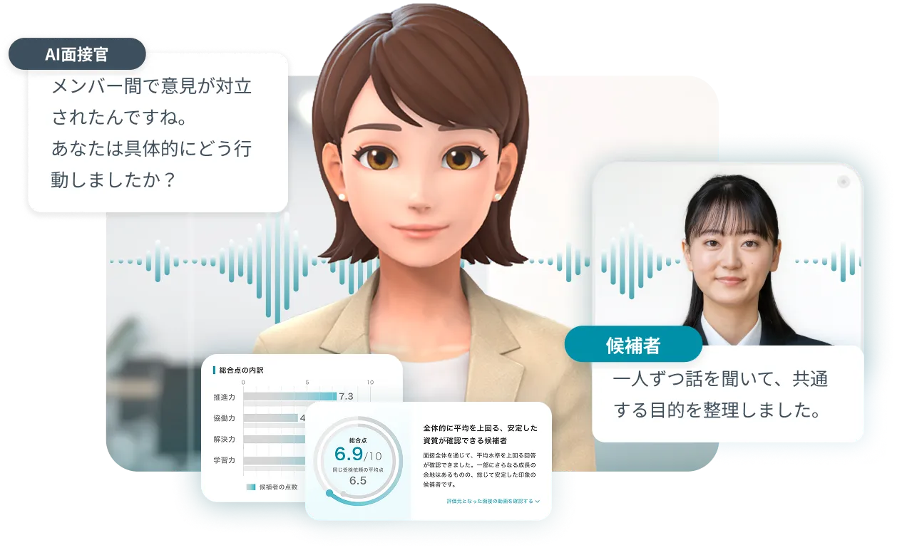 自社に合う人材を見落とさないAI面接