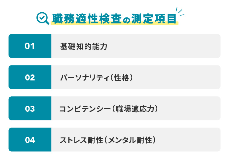 職務適性検査_測定項目